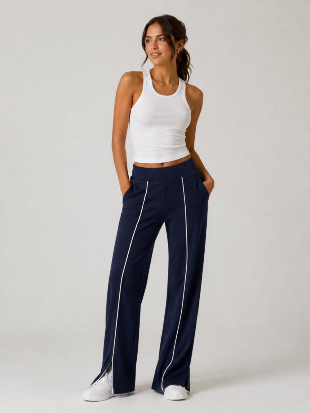 SPANX AirEssentials Pique Straight Leg Pant